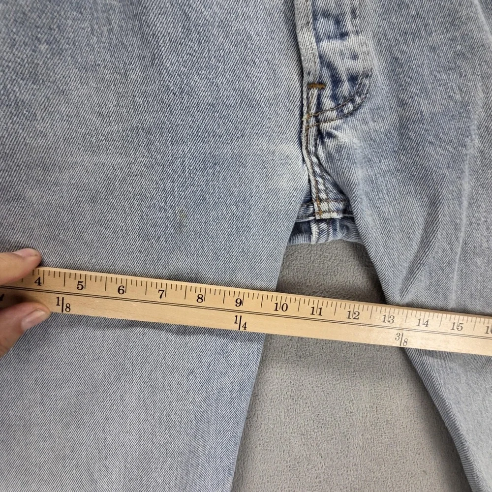 Vintage Levis 501 Jeans Mens Blue Light Wash Made In USA Button Fly Fits 30x30